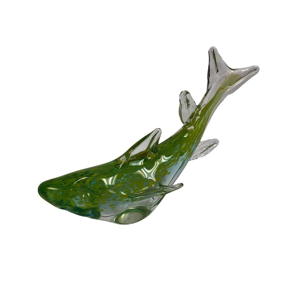 Mid Century Modern Green Art Glass Fish Sculpture / Never used
STUNNING! - Picture 7 of 7